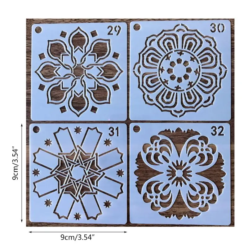 56 /36 opakowanie Mandala Dot szablony do malowania szablony, małe Mandala szablon szablony do sztuka DIY projekt malowanie kamieni