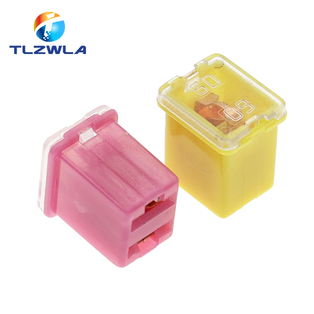 1PCS PEC LPJ 20A 30A 40A 50A 60A Insurance Auto Square Fuse Tube Waterproof Fuse Box