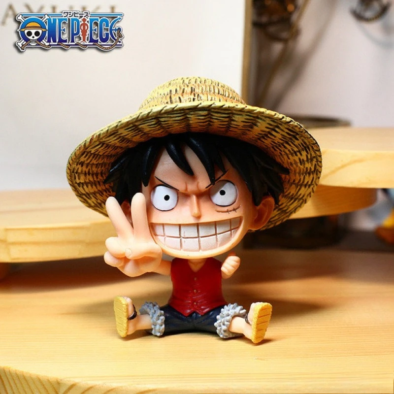 New One Piece Monkey· D·Luffy Roronoa Zoro Portgas· D· Ace Nami Cartoon Figure Model Creative Anime Peripheral Tabletop Ornament