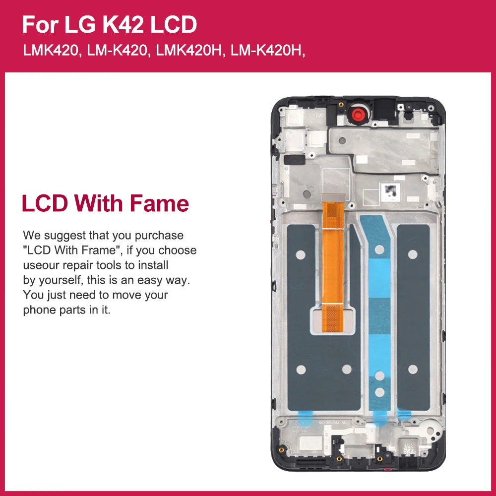 Brand new LCD For LG K40 k40s k41 k41s k42 Display Touch Screen Digitizer For LG k40 k400 k12 plus mobile phone lcd Replacement.