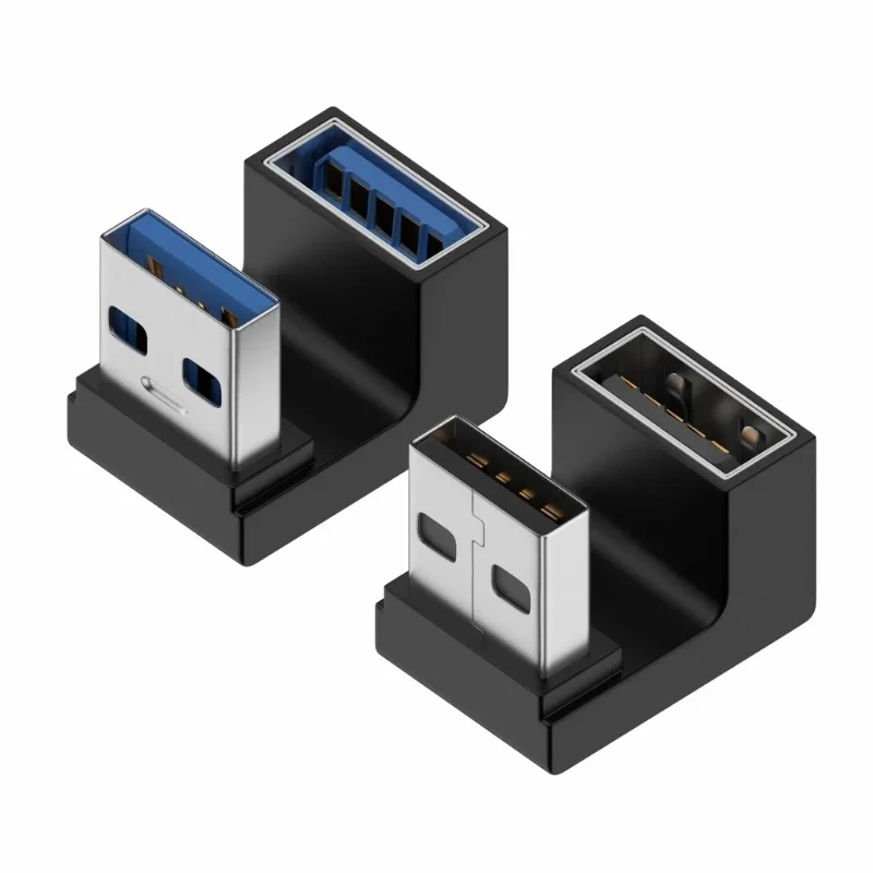 USB Man-vrouw Links 90 Graden Turn Adapter USB3.0 Man-vrouw Elleboog Adapter 10Gbps voor Laptop PC Connector