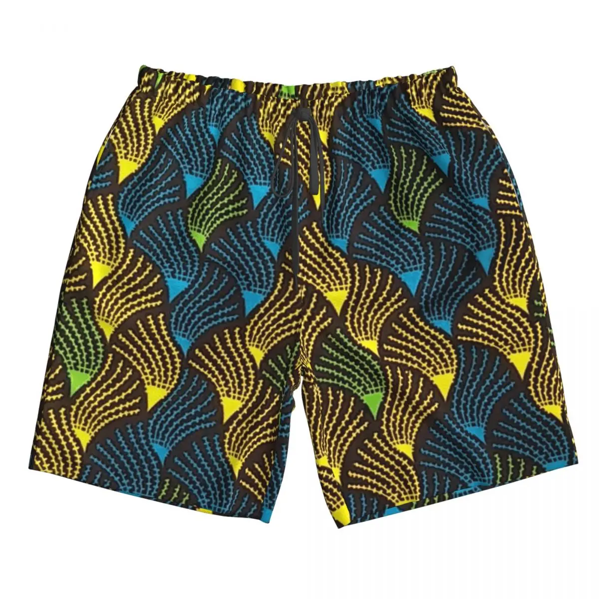

African Ankara Wax Print Trunks Beach Board Shorts Casual Quick Dry Swim Summer Men Pants