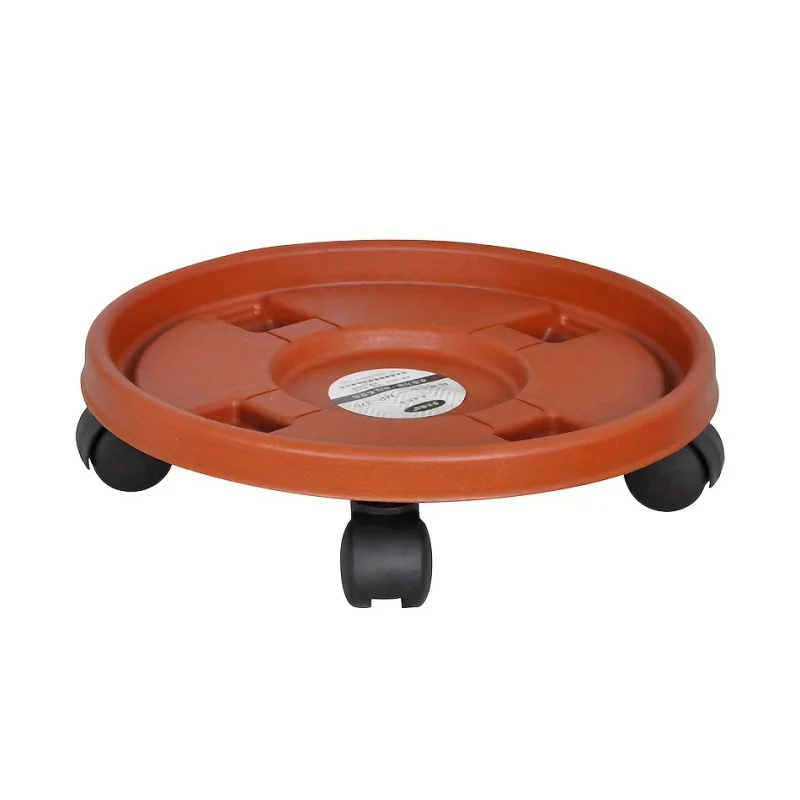 1pc, Removable Plant Stand Flower Pot Tray With Universal Wheel Heavy Rolling Flower Pot Rack Indoor And Outdoor Balcony