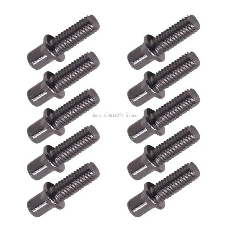 

10Pcs Standard Exterior Square Screws Metal Rustproof Short Screws Easy to Use