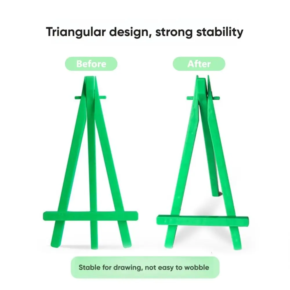 Multi-functional Plastic Triangle Easel Mini Adjustable Painting Display Stand Painting Holder Art Display