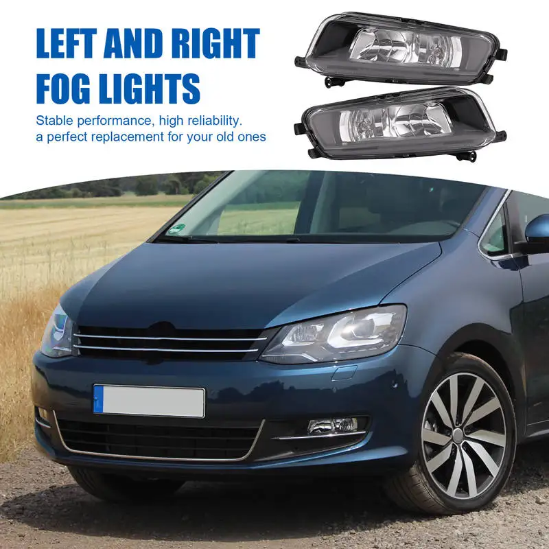 Car Front Left Right Fog Lamp Light For VW Sharan 2012-2019 7N0941699 7N0941700