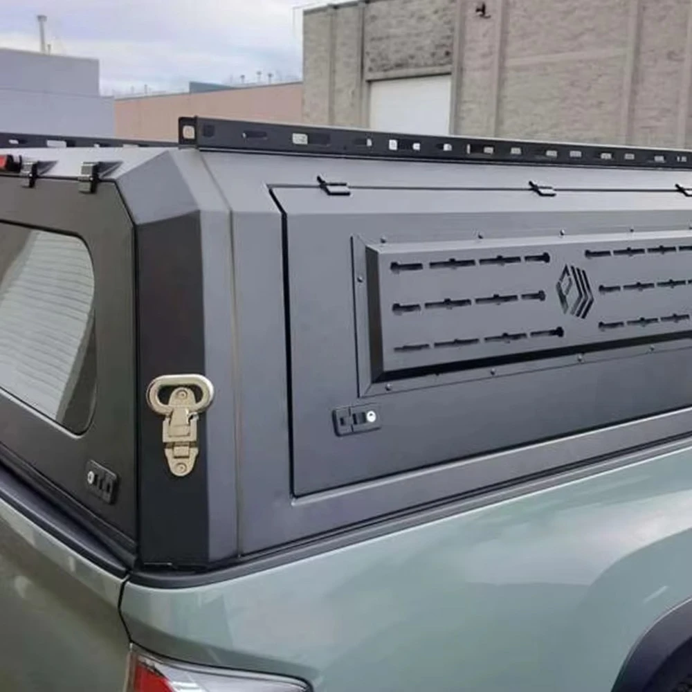 

Best 4X4 Steel Pickup Caps Waterproof Storage Topper Canopy Tonneau Cover Camper Shell for Next Gen 2022 TUNDRA 5Ft