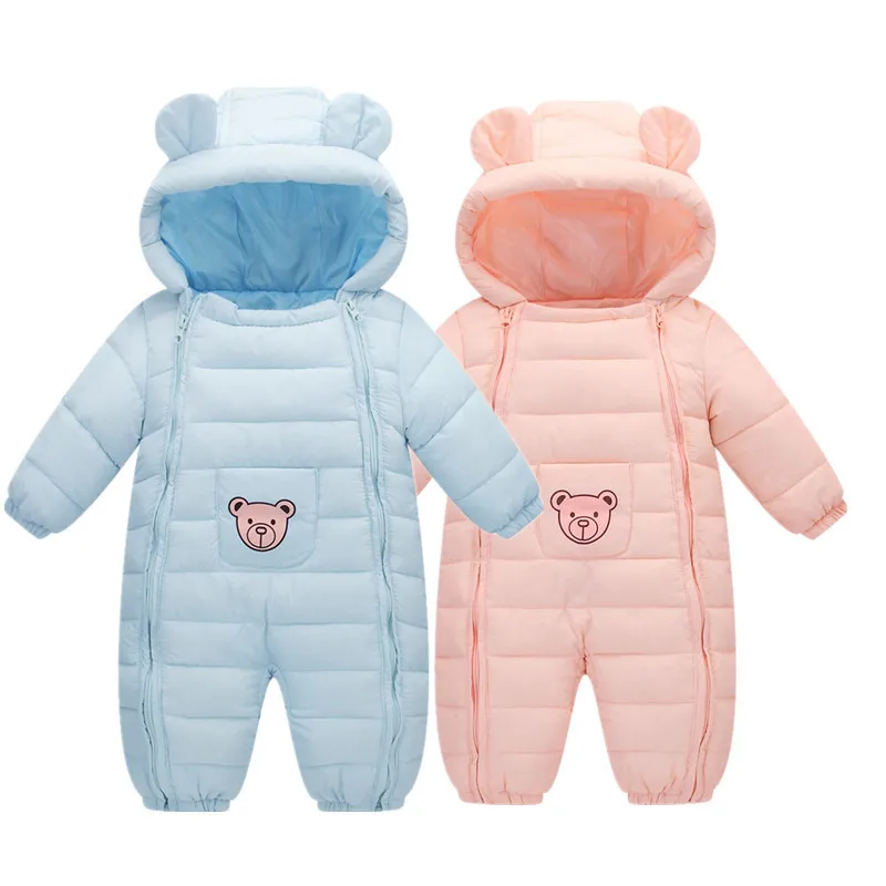 

New medium and small children's onesie autumn and winter thickened children's cotton-padded clothes, infant climbing clothes, bo