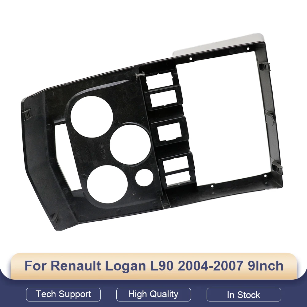

Car Frame Fascia Adapter Kit, Android Radio Dash Fitting, Panel for Renault Logan L90 2004-2007, 9 Inch