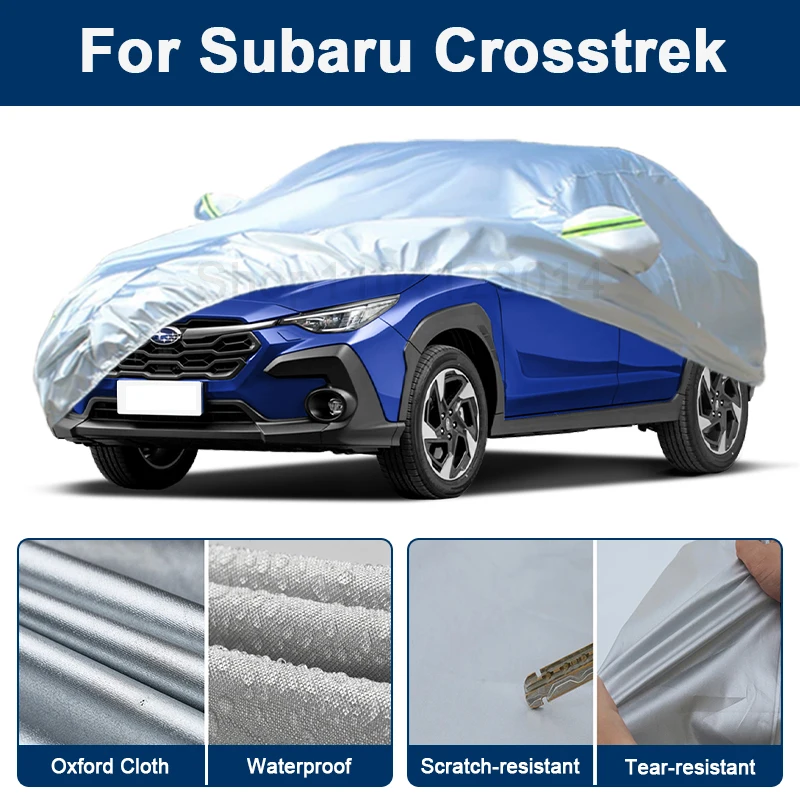 

Outdoor Full Car Cover For Subaru Crosstrek with Reflective Strips Waterproof Snowproof Dustproof UV Protection Auto Accessories