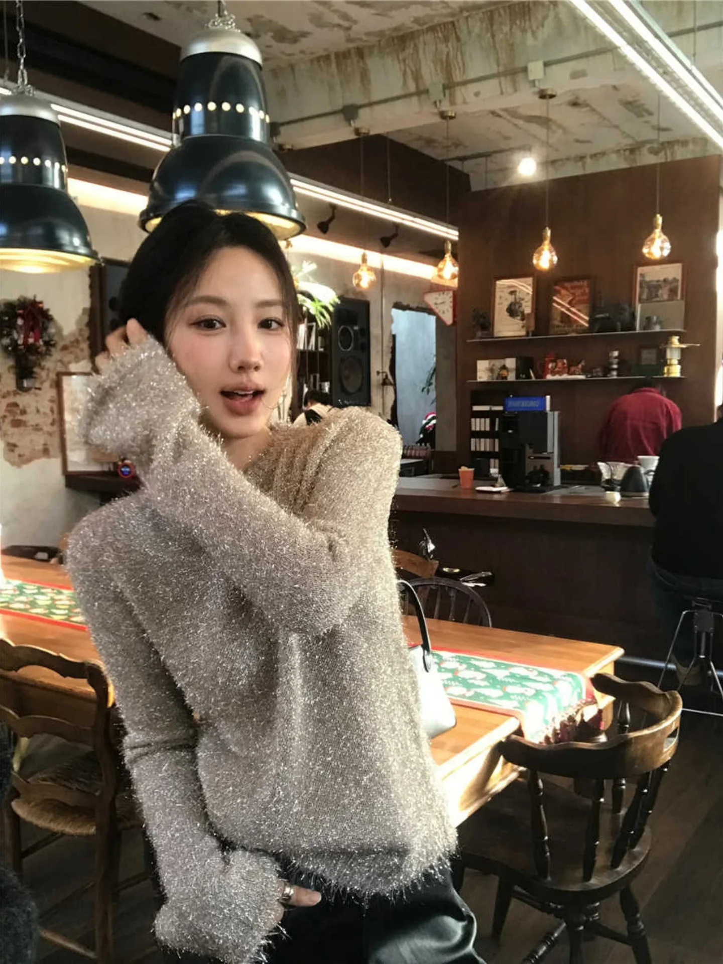 

Trendy Knitwear Soft Sle Faionable Women's Winter New Arrival Top High-End Feeling Comfortable Long Sve round Ne Swe...
