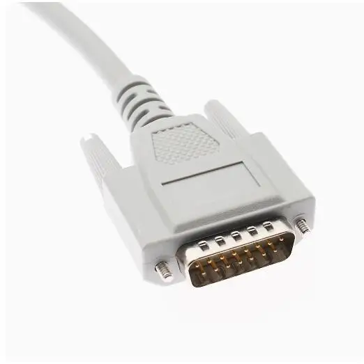 Universal 15 pin ECG machine lead wire 3.0 pin compatible with Japanese optoelectronic ECG-9130p Koman