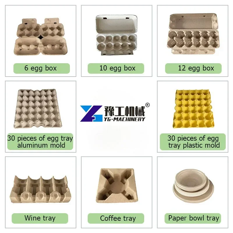 Fully Automatic Egg Tray Machine Egg Dish Carton Production Line Equipment Egg Tray Making Machine Hot Sale France