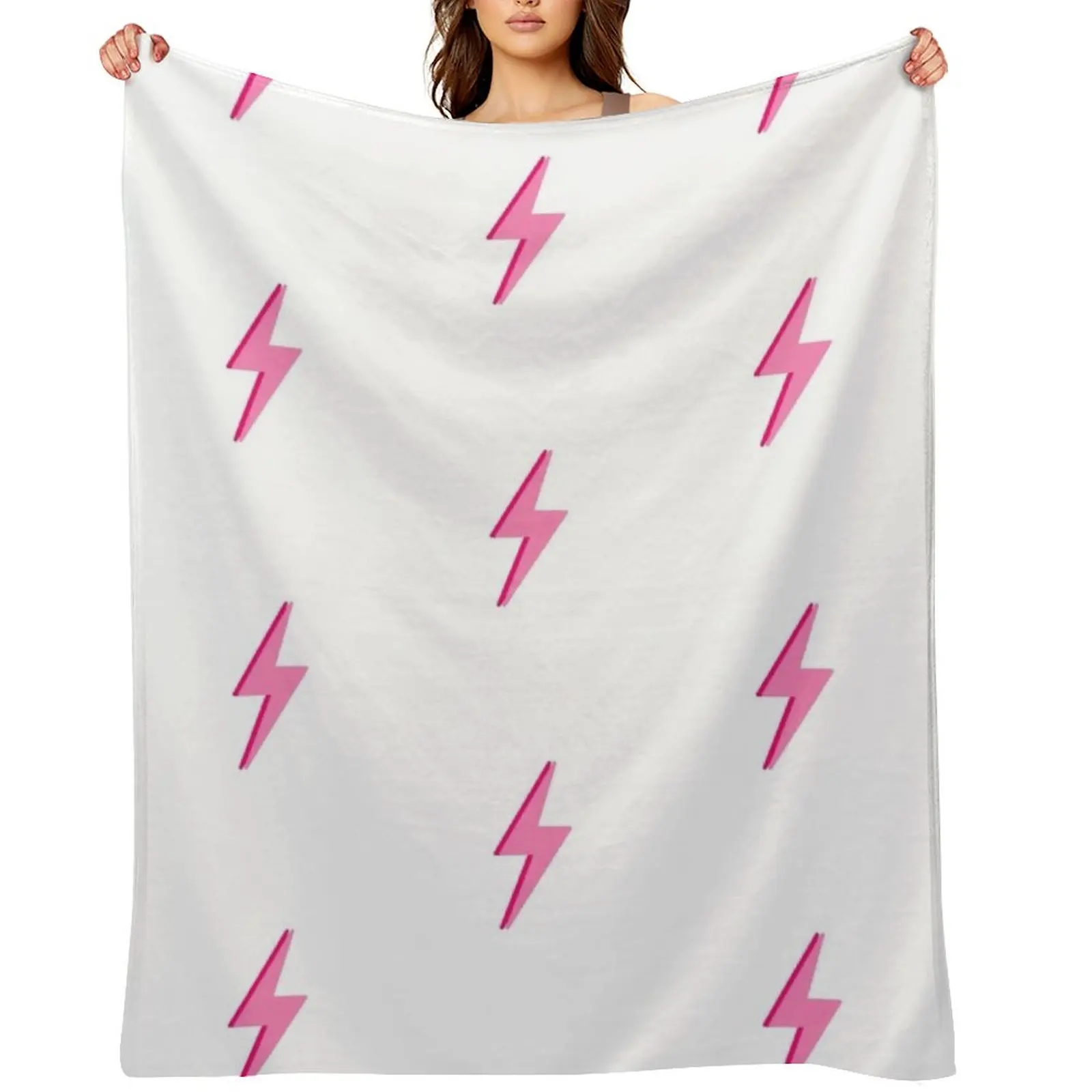 

Pink Lightning Bolt Throw Blanket Extra Large Throw Soft for winter warm winter Blankets