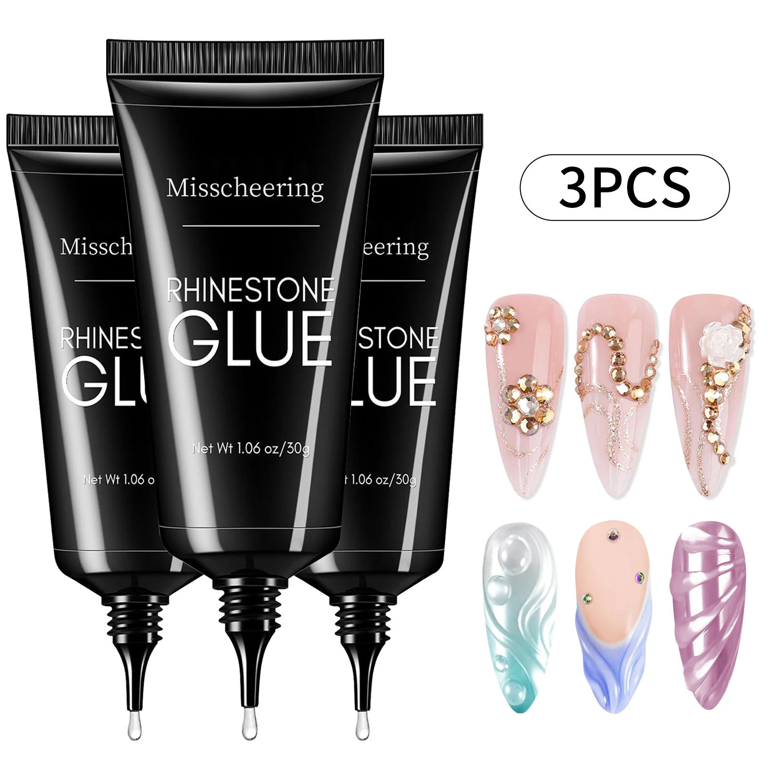 30g nagel strass lijm voor nagels supersterke gel nagellijm voor nagel charme 3D nagels bling gel decoratie gem nail art diamanten