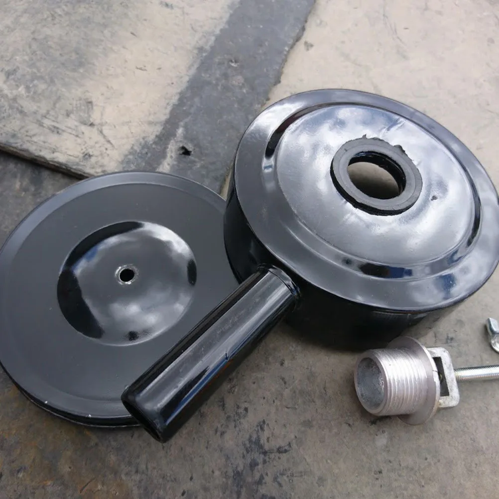 

1 Set Air Compressor Muffler Iron Shell Intake Filter Core For Piston Compressor Durable Metal Filter Accessory Air Tool Part