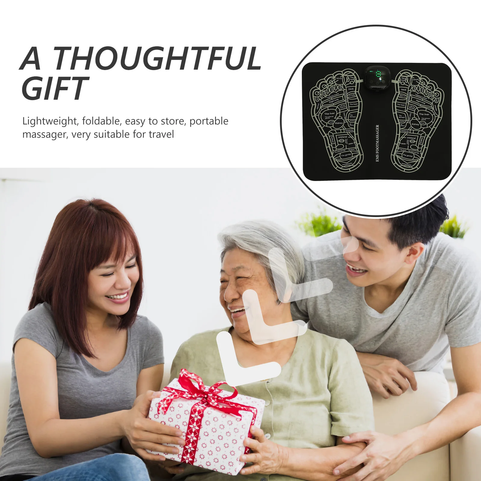 

Электрический массажер для ног, акупунктурный разминающий молоток, портативный перезаряжаемый массажный коврик, массажер для ног