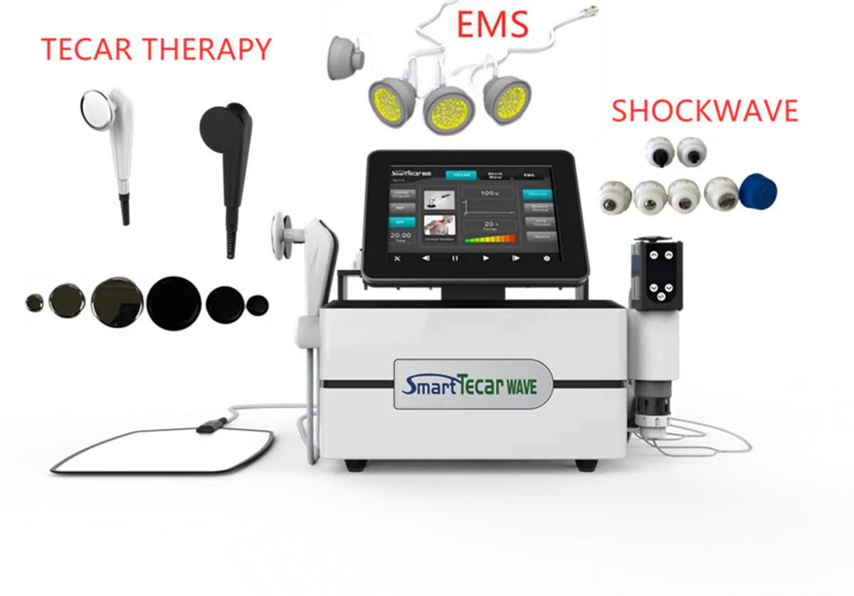 

Smart Tecar Physical Therapy +EMS + ESWT Electromagnetic Shock Wave CET RET Diathermy Erectile Dysfunction Equipment