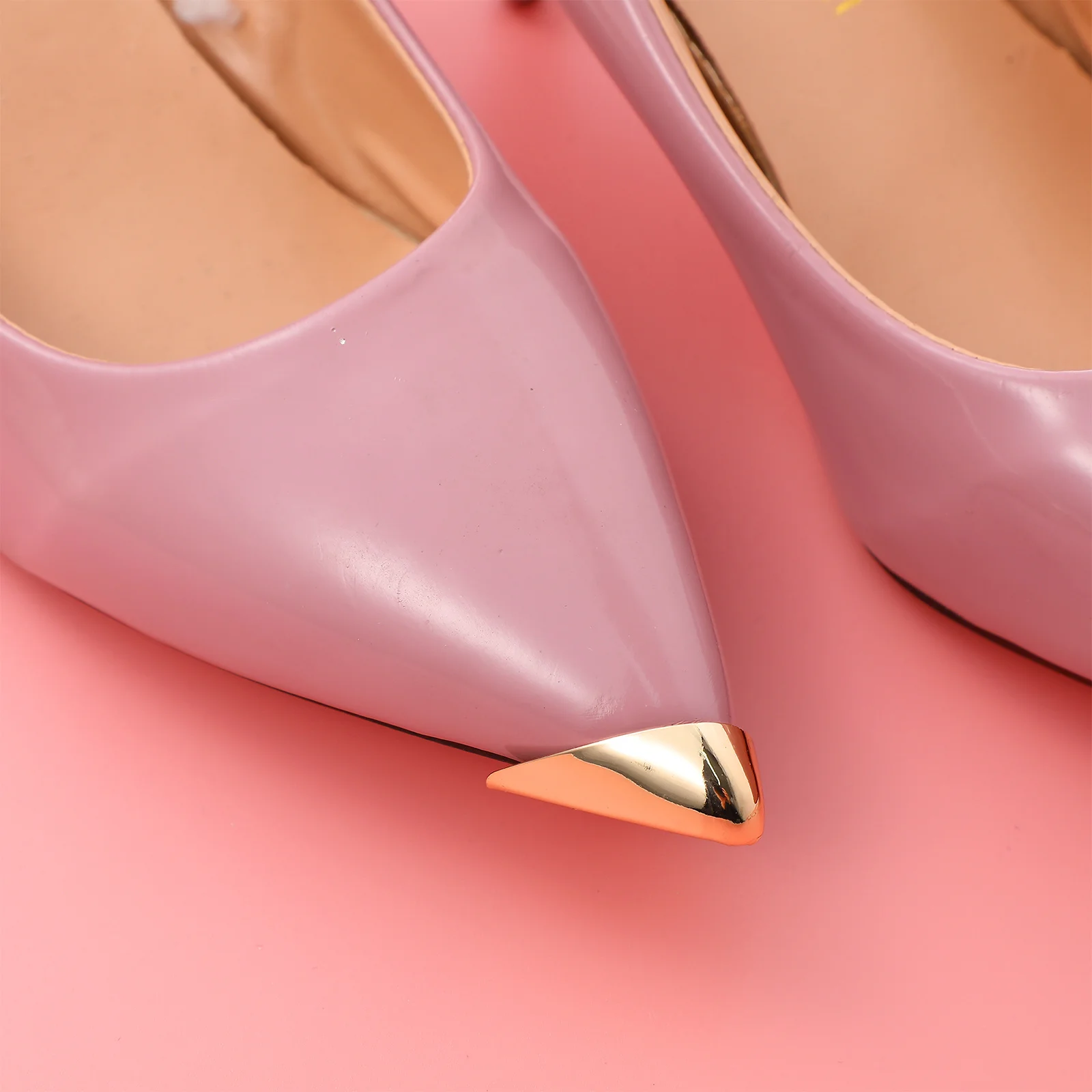 

6Pcs Pointed Shoe Tip Protector Metal Shoe Cover for High Heels Wear Resistant Fashionable Protection Accessory for Women