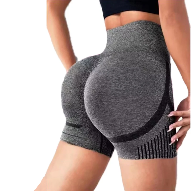 Women's Yoga Shorts High-Waist Fitness Shorts Fitness Yoga Lifting Buttocks Fitness Women's Yoga Fitness Running Shorts Sportswe image 6