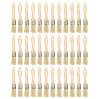 36 Pack Of 1 Inch (24Mm) Paint Brushes And Chip Paint Brushes For Paint Stains Varnishes Glues And Gesso