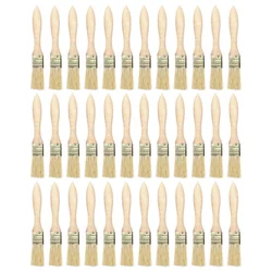 36 Pack Of 1 Inch (24Mm) Paint Brushes And Chip Paint Brushes For Paint Stains Varnishes Glues And Gesso