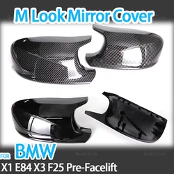 High Quality Mirror Cover M Style Car Side Rearview Mirror Cover Cap Trim For BMW  X3 F25 X1 E84 Pre-LCI 2010 2011 2012 2013