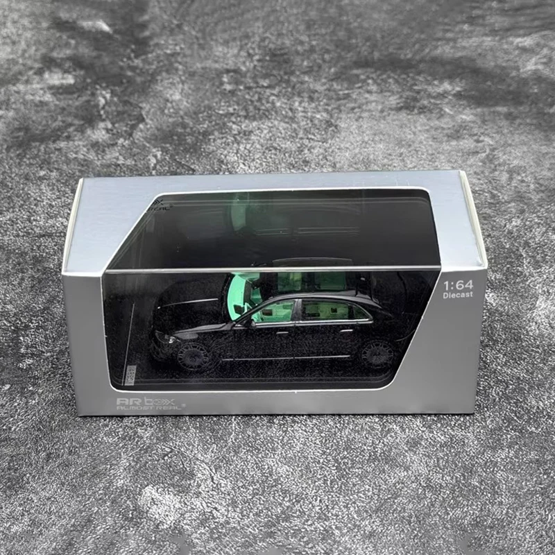 AR box1:64 S850 تحفة 2023 سبج نموذج سيارة سوداء #6