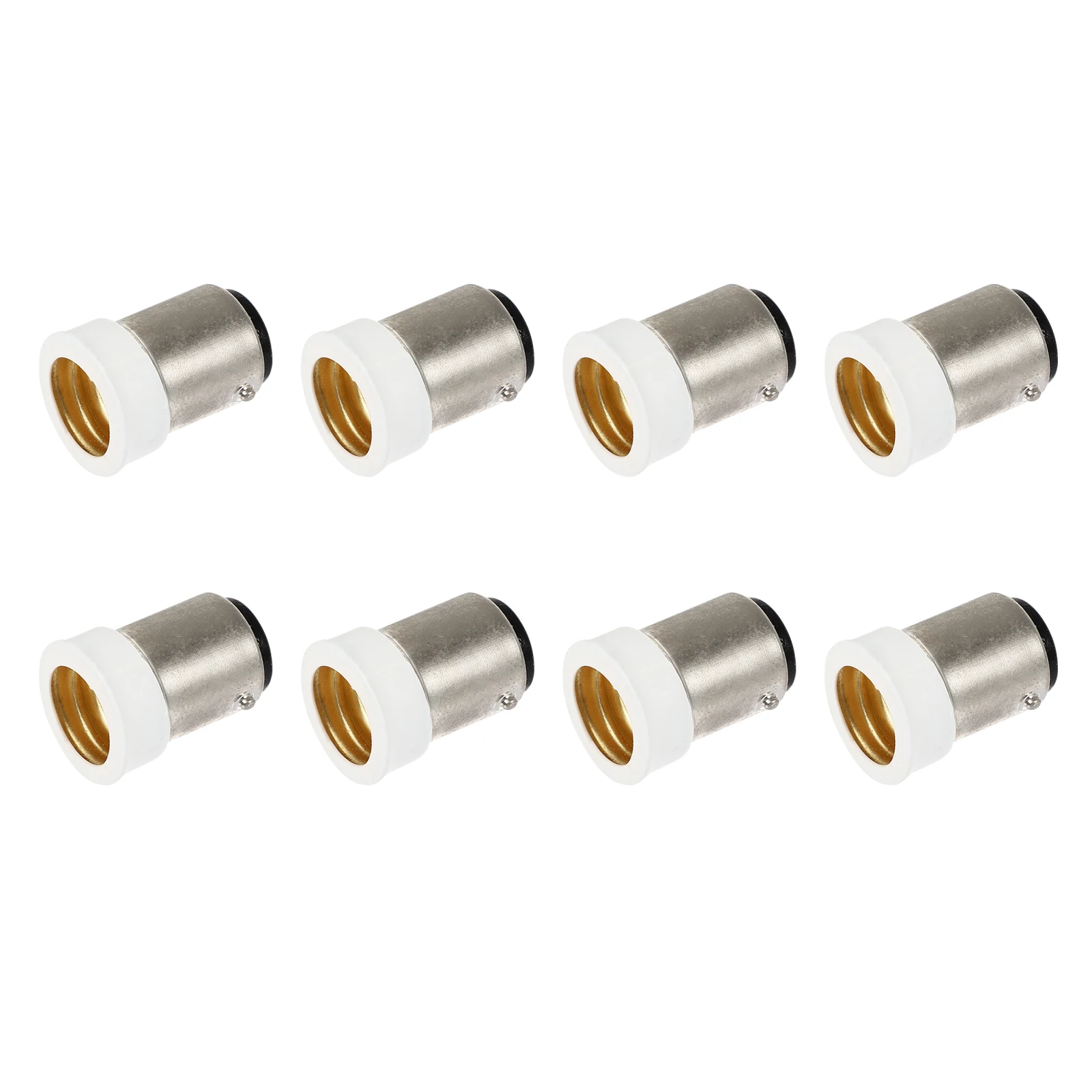 

8pcs B15 to E14 Lamp Holder Copper Adapter Bayonet Socket Converter LED Light Bulb Energy Saving Safe Durable Lighting