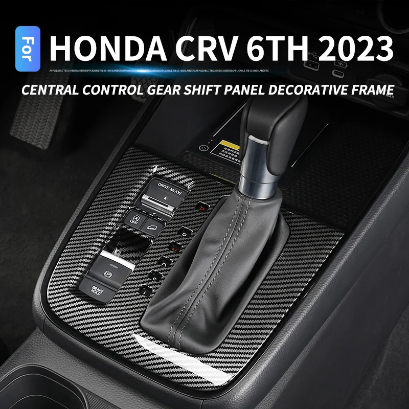 

Car gear shift frame Trim For Honda CRV 2023 2024 CR-V 6th LHD Gear Shift Panel Gear Lever Cover Inter Decorative Accessories