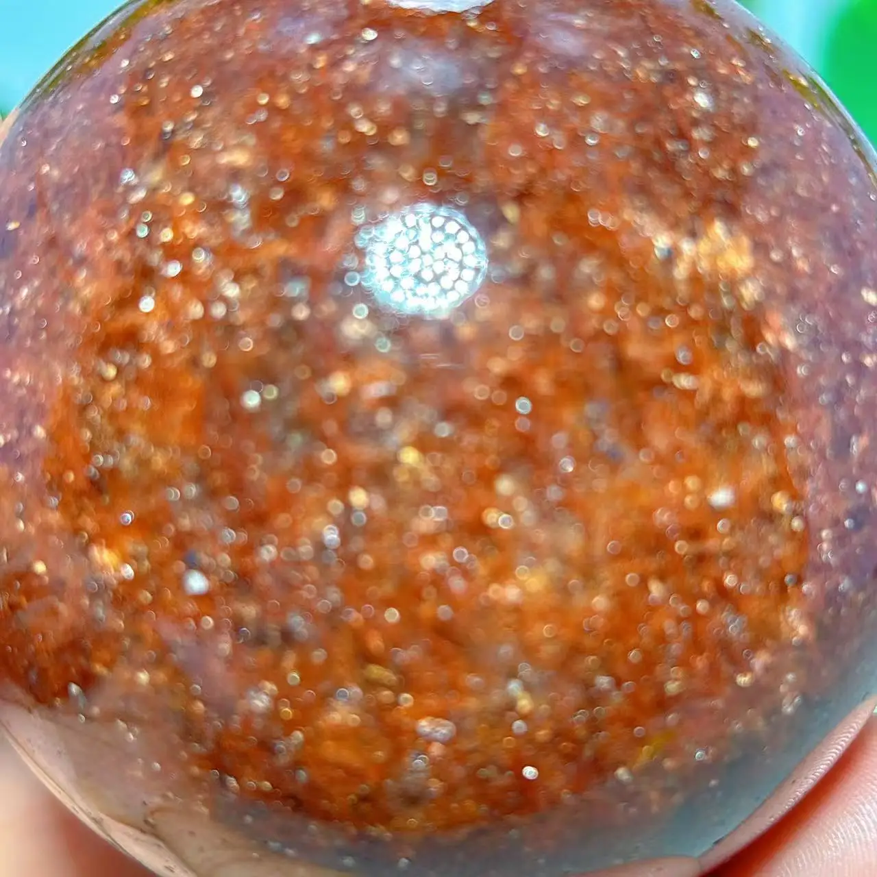 Strawberry Amethyst Sphere Natural Crystal Home Decoration Room decor Luck Quartz Stone Garden Healing Energy Love Gifts +Stand