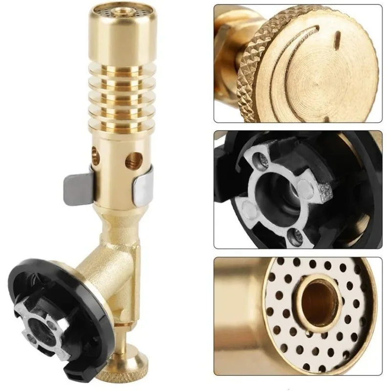 Газовая горелка, Сварочная портативная газовая горелка, медный высокотемпературный латунный газовый фонарь, припой для пайки, сварочные инструменты