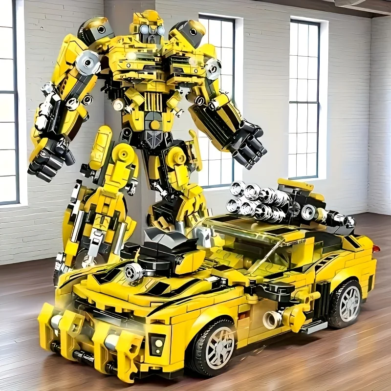 1060 Abs-Bausteinspielzeug, Bauspielzeug-Set, 2-in-1-Modellbausatz, kreative Bausteine für Erwachsene für die Heimdekoration, I