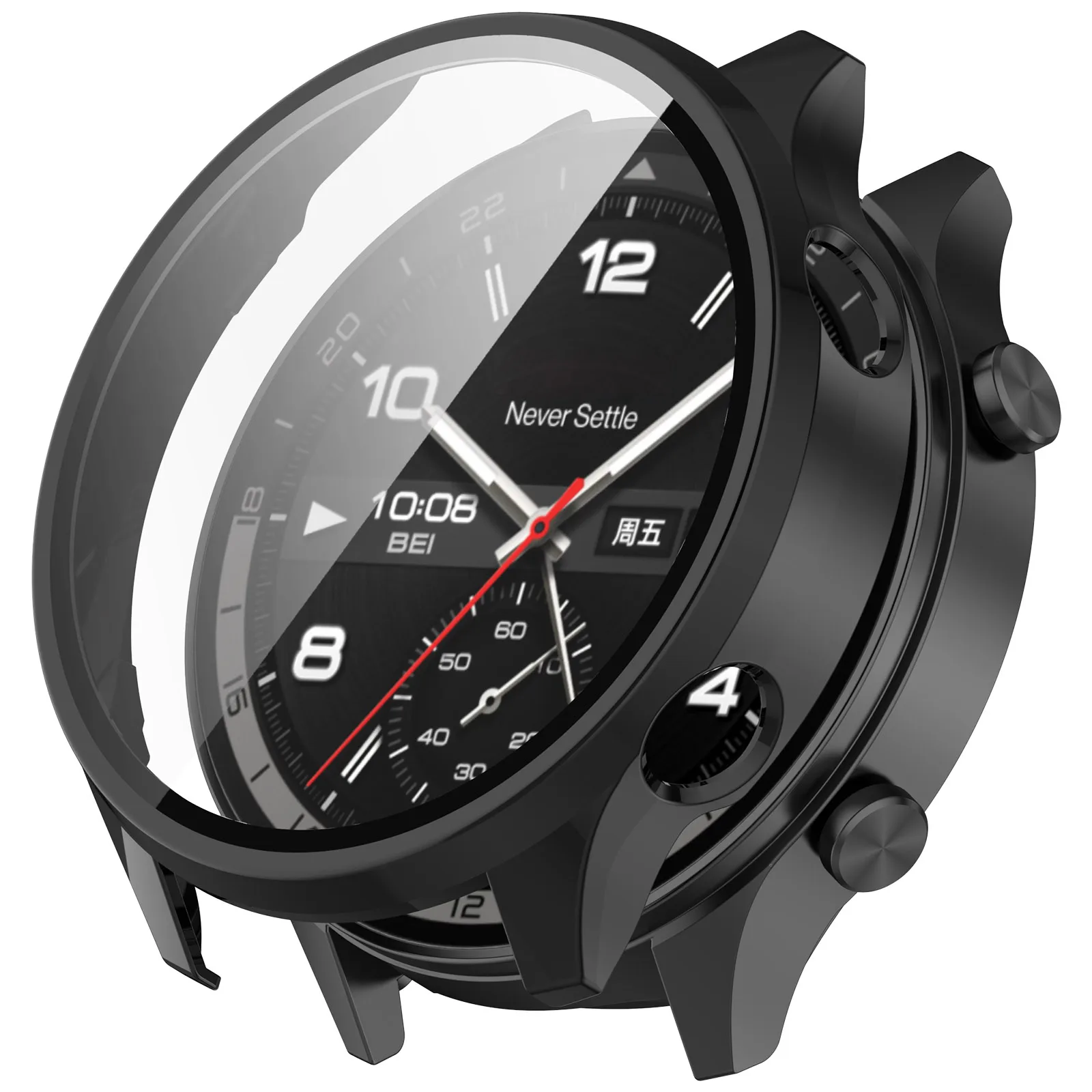 For Oneplus watch 2R Case Bumper PC Hard Full Screen Protector Tempered Glass Film Protection Cover Frame bezel Cases