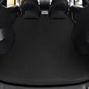 For Tesla Model 3 Highland Model Y Juniper 2017-2026 Inflatable Air Mattress Camping Suede Fabric Car Bed 2