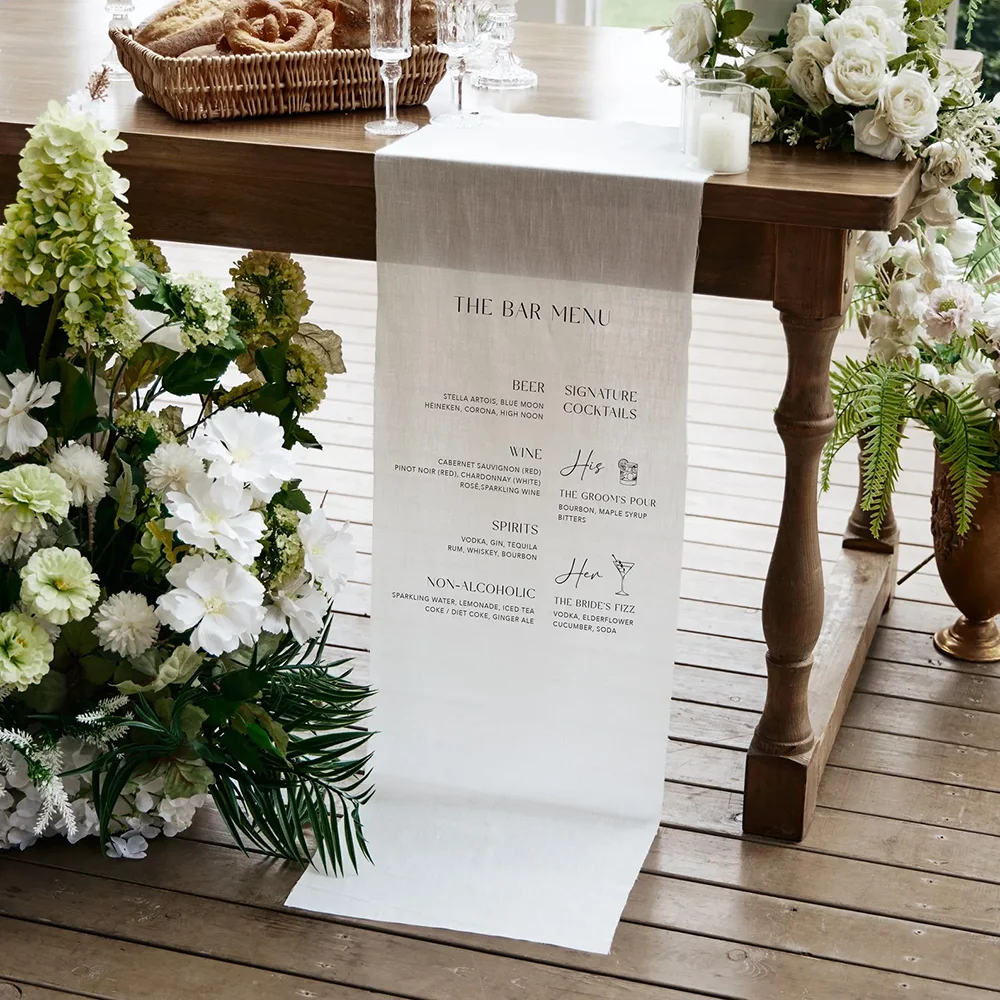Papan Menu Bar Pernikahan Kain - Champagne Tower Set ulasan dan harga