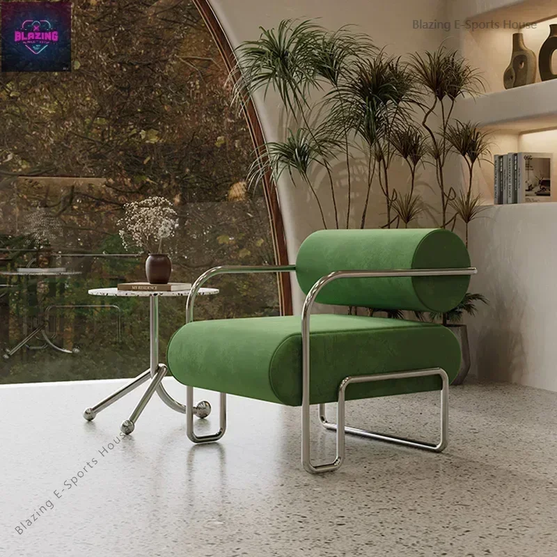 Home Furniture Chaise Nordique Relaxing Chair Design Replica Nordic Auxiliary Modern Desk Single Rocking One Tumbonas Lazy Sofa