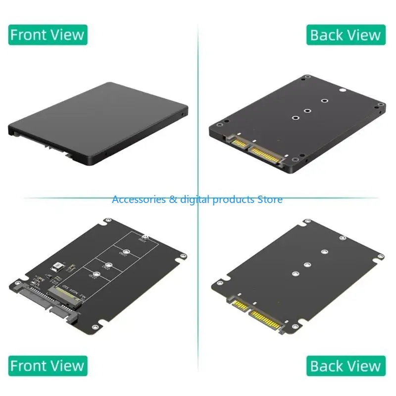 77JD M.2 NGFF Drive to SATA3.0 Adapter Enclosure for Enhanceds Storage Solution
