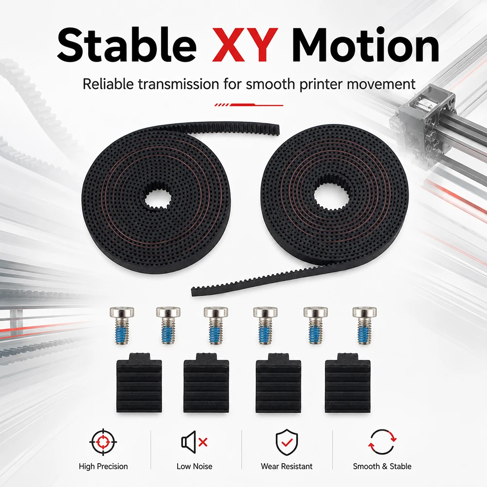 For Bambu Lab X2D X/Y Axis Belt Kit Smooth Transmission And  Long Service Life X/Y Axis Belt Kit For  X2D 3D Printer Parts