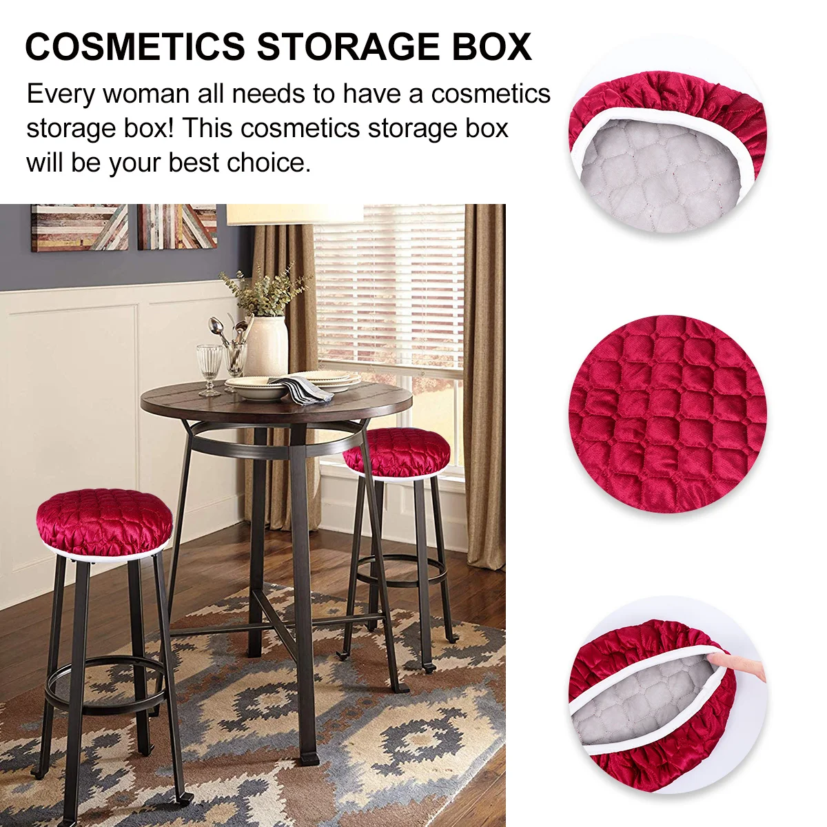 

1pc Cover Elastic Washable Dust Scratch Protection For Home Office Hotel Sofa Stool Stool Protective Case Protective Case