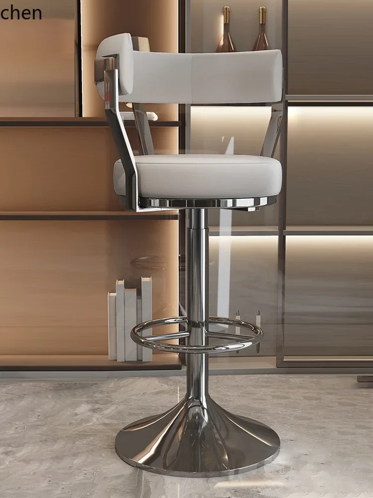 b11-7.1 stainless steel bar chair lift rotating simple chair high chair