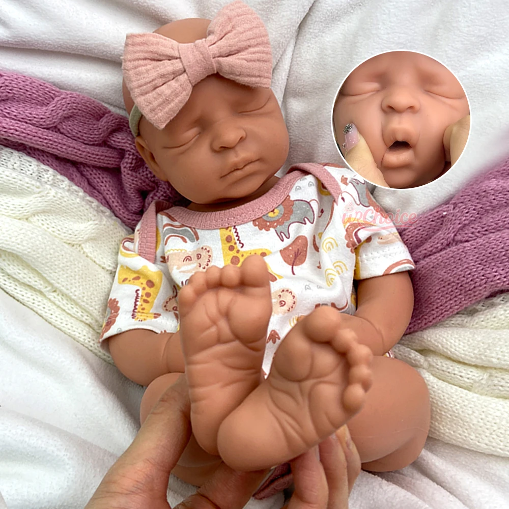 

Эмоциональная поддержка 44 см, мягкая силиконовая кукла Reborn для маленьких девочек, реалистичная водонепроницаемая кукла ручной работы для коллекционных игрушек