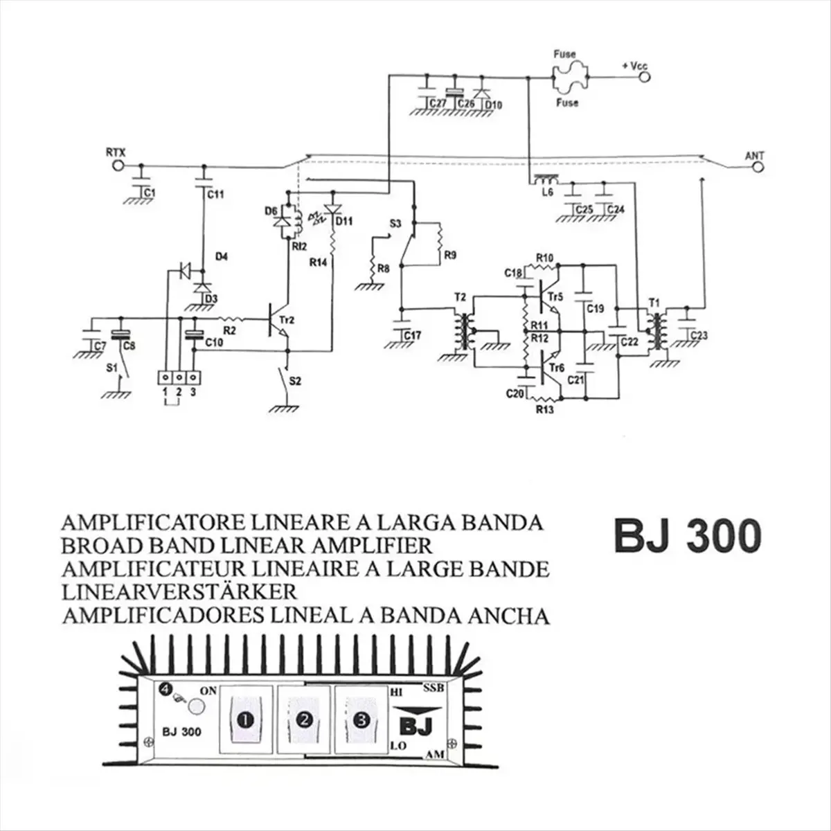 BJ-300 Amplifier 3-…