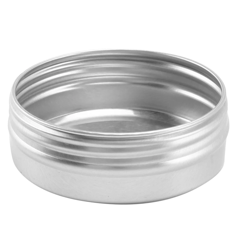 12 x 50ml de alumínio compõem potes 50ml capacidade vazio pequeno cosmético/vela/vasos de especiarias latas frascos