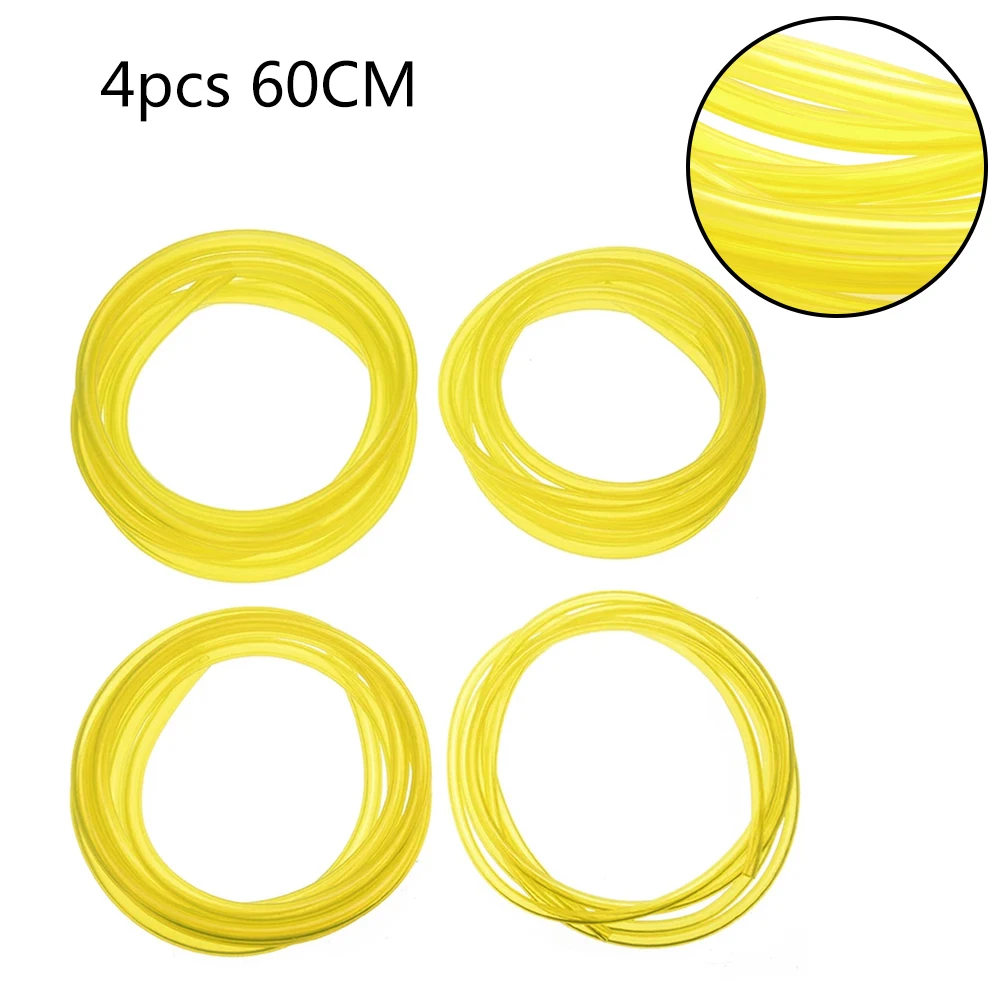 4pcs Fuel Pipes For Trimmer Chainsaw Blower Tools Gardening Power Tools Replacement Fuel Line Hose Gas Pipe Tubing Fittings