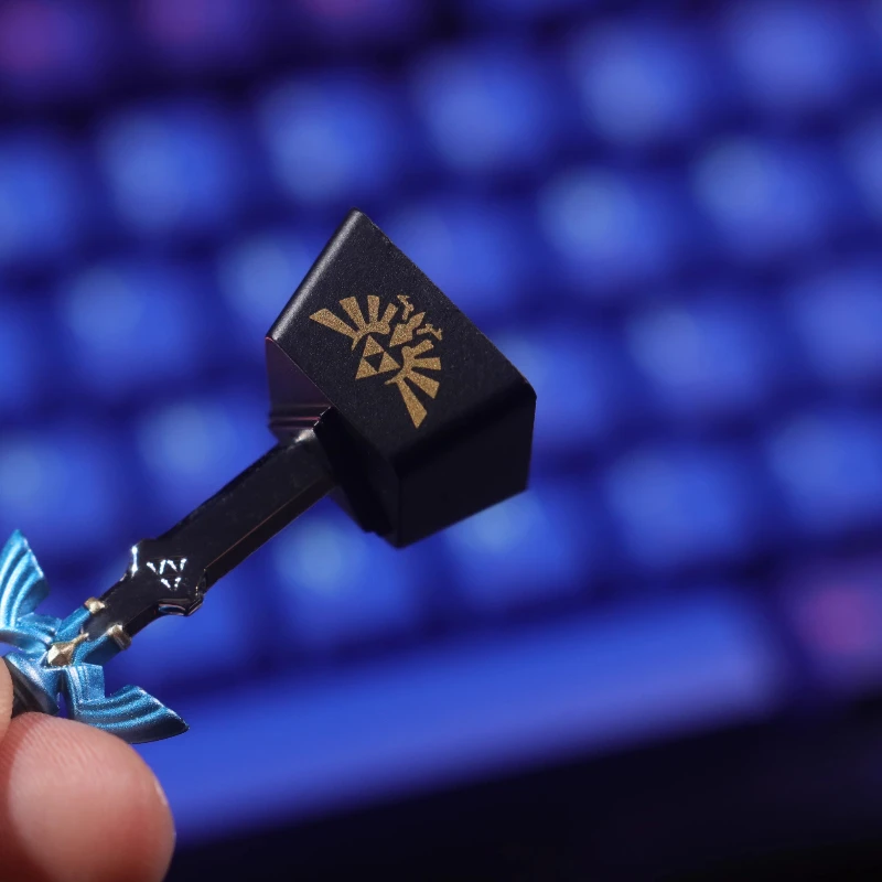 Keycap Logam Kerajaan Cincin Air Mata Rantai Master Pedang Keyboard Mekanis Seng Aluminium Logam Personalisasi Keycaps yang Disesuaikan