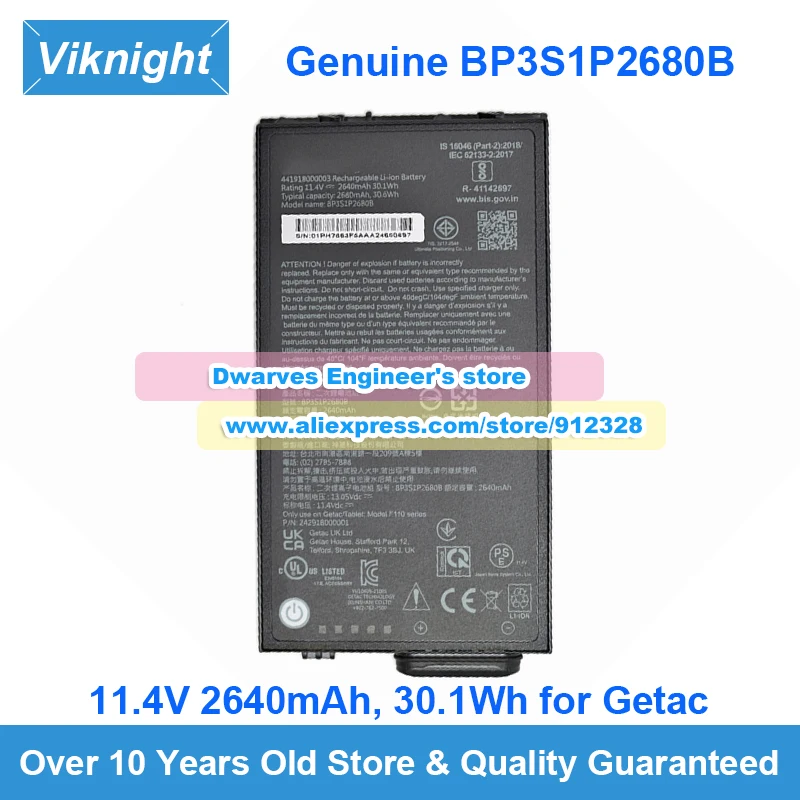 Genuine 11.1V 11.4V BP3S1P2680B BP3S2P2100S-02 BP3S1P2160-S BP3S2P2160-S BP3S1P2290A Battery for F110 Tablet PC G2/G3/G4/G5/G6