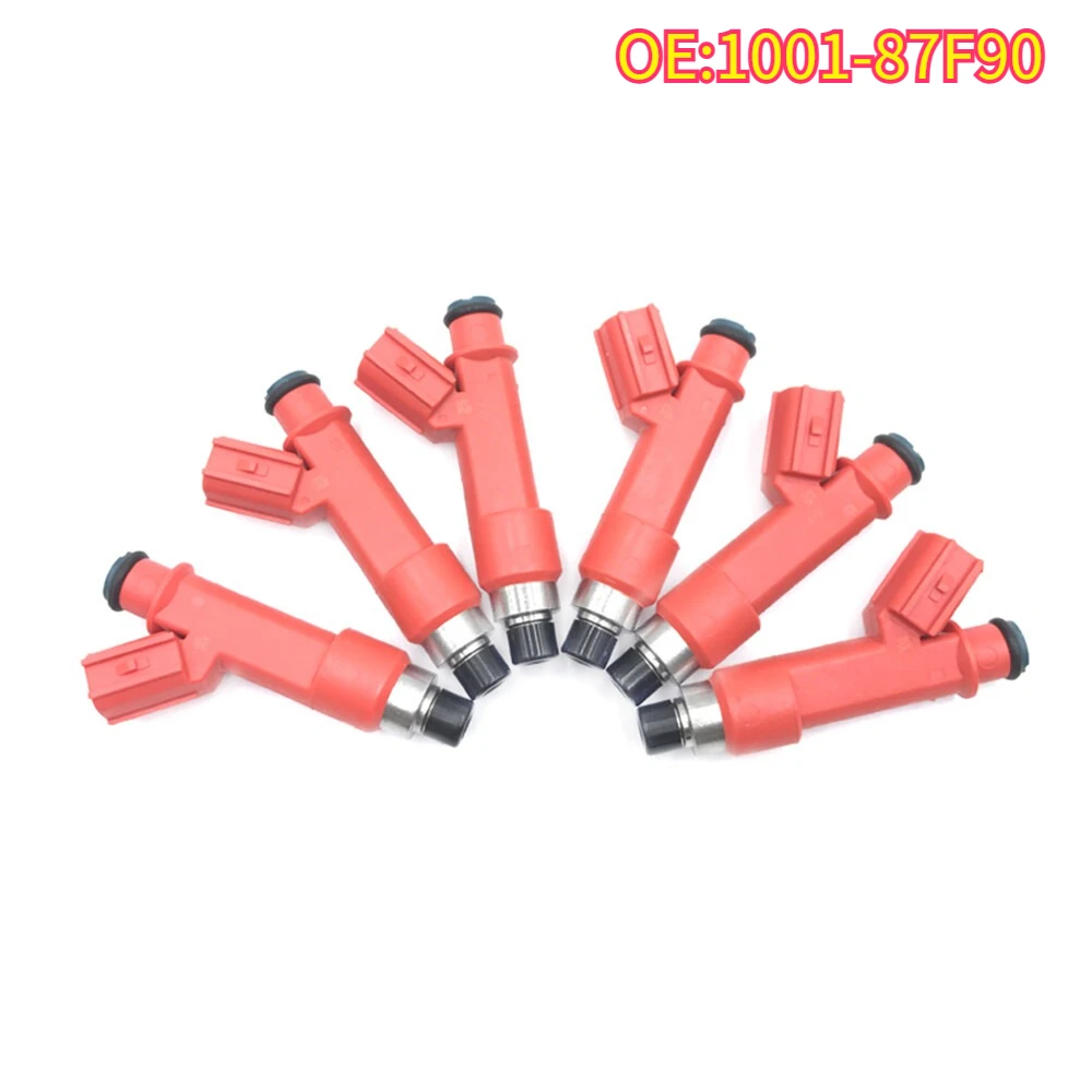 

High quality New For 1/6Pcs 1001-87F90 fuel injectors 1001-87F90 E85 850cc New toyota supra 1jzget 2JZGTE engine motor