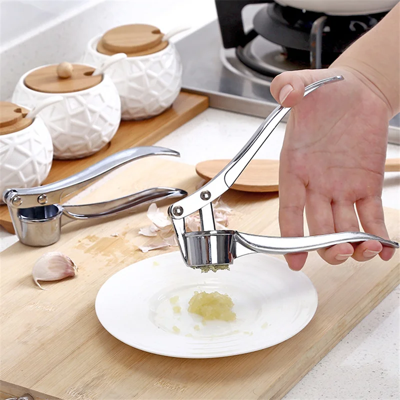 Imitating Stainless Steel Multifunction Garlic Press Crusher Kitchen Cooking Ginger Squeezer Masher Handheld Ginger Mincer Tools