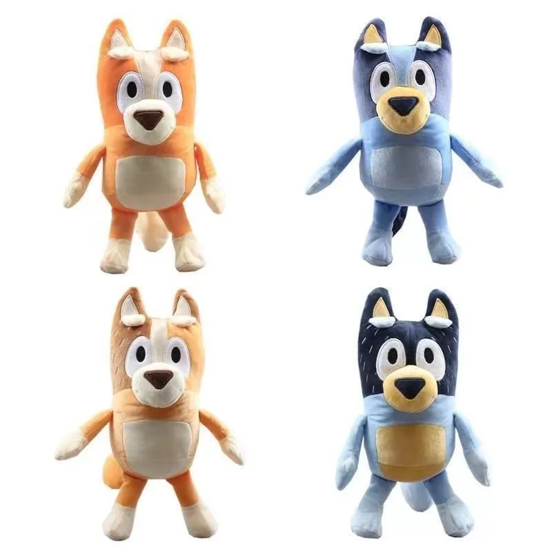 Bluey Plush Toys 28cm Soft Stuffed Dolls Anime Figure A Happy Family Decorations Cartoon Throw Pillows Children's Birthday Gifts